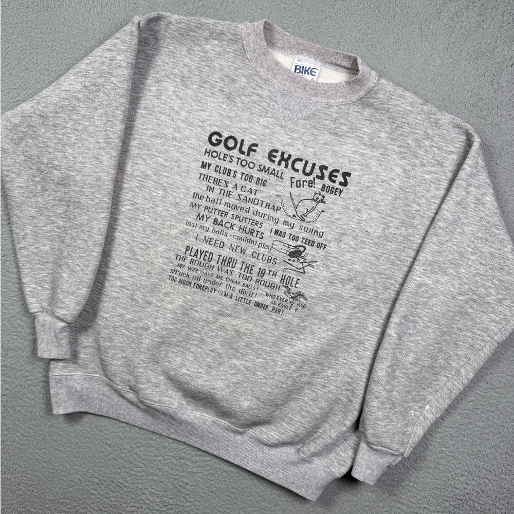 Vintage 90s Funny Humor Golf Sweatshirt